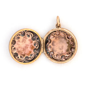 Rosy Scroll Locket