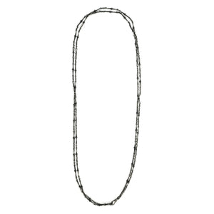 60" Victorian Gunmetal Watch Chain