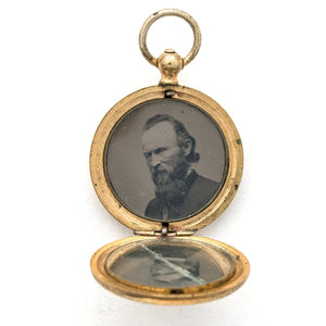 Wild Flower Pocket Watch Antique Locket