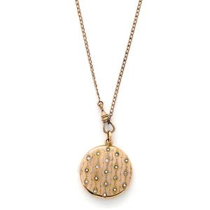 Pearl Quilt Locket