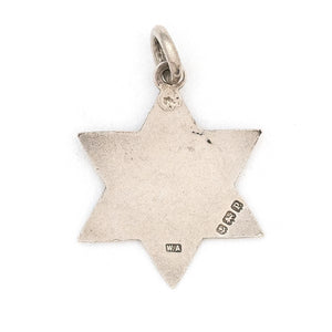 Antique English Sterling Silver Star Charm