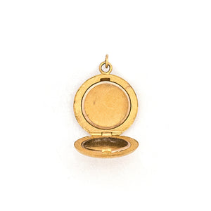 Petite 10K Gold Ruby Locket