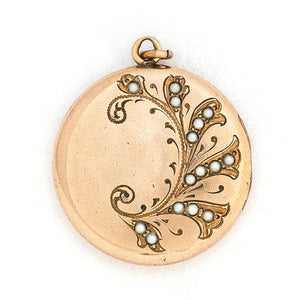 Pearl Trumpet Vine Locket