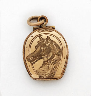 Lucky Horseshoe Antique Locket