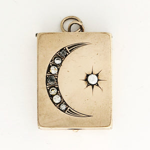 Rectangular Moon & Star Locket