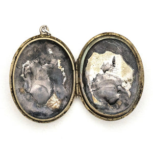 Flower & Buckle Sterling Silver Locket