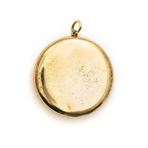 Art Deco Wave & Moon Locket