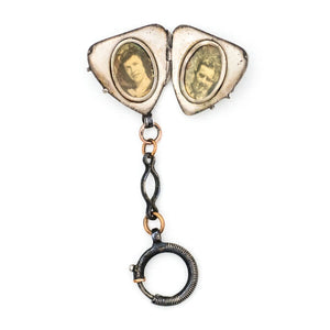 Fleur-de-Lis Niello Locket