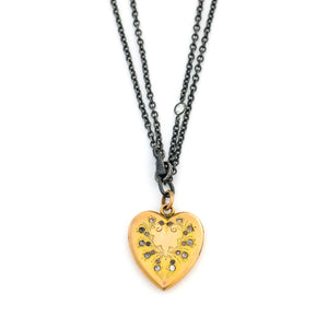 Diamond Wreath Heart Locket