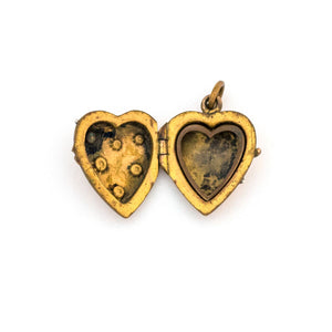 Turquoise Stars Heart Locket