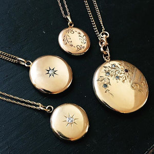 Floral Cluster Antique Locket