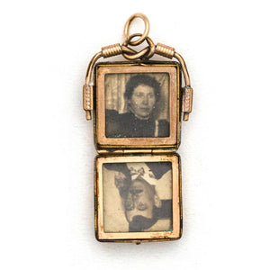 Square Filigree Locket