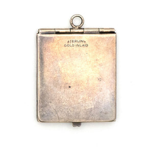 Bi-Metal Pinstripe Rectangle Locket