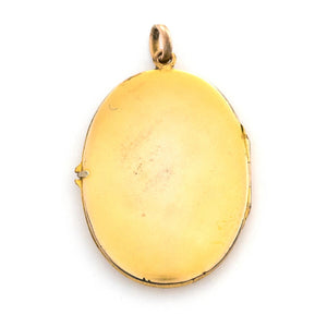 Rose Flower Oval Locket