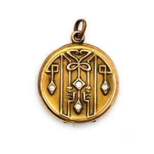Art Deco Triptych Locket