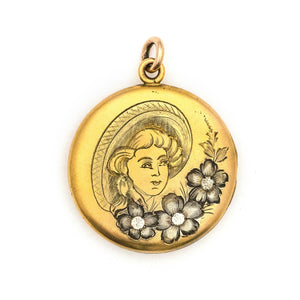 Violet Country Girl Locket