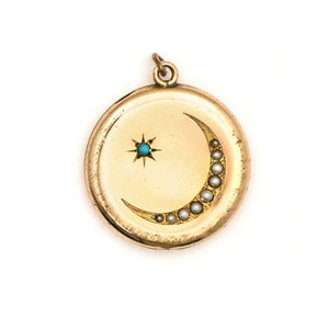Maid of Honor Crescent Moon Locket