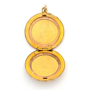 Tri-Metal Pinstripe Locket