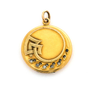 Art Deco Wave Locket