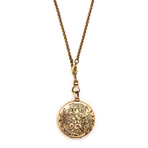 Flowers & Leaves Swirl Locket