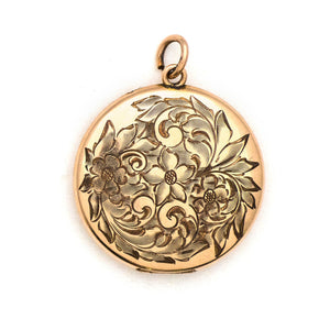 Flowers & Leaves Swirl Locket