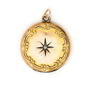 North Star Scroll Locket