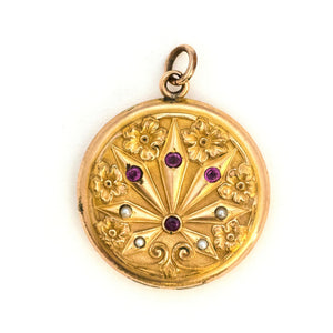 Poinsettia Locket