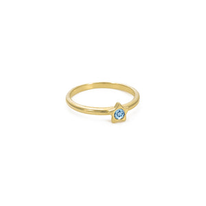 Girl's Twinkle Stacking Birthstone Rings - 14K Gold