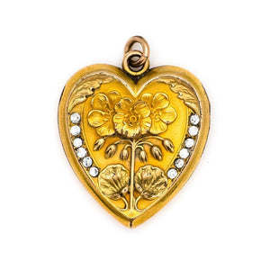 Geranium Heart Locket