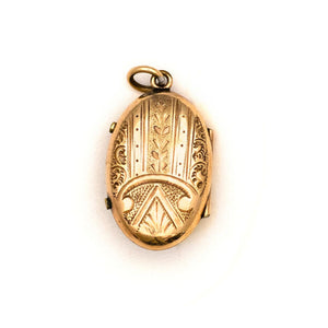 Garnet Flower Locket