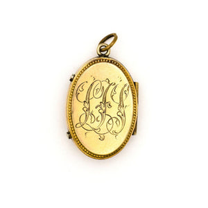 Garnet Crossbar Locket