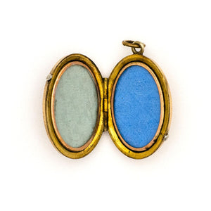 Garnet Crossbar Locket