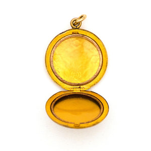 Quilted Floral Locket