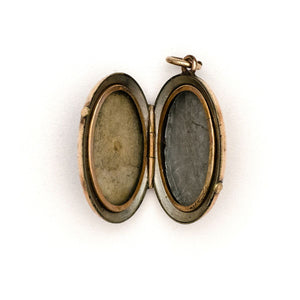 Garnet Flower Locket