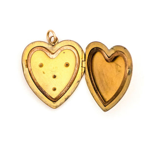 Engraved Victorian Heart Locket