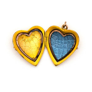 Sunburst Heart Locket