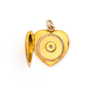 14K Gold & Diamond Heart Locket