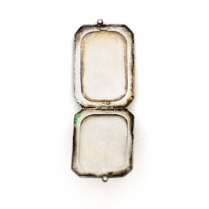 Sterling silver Rectangular Art Deco Locket