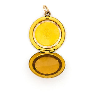 Red & White Floral Locket