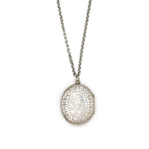 Silver Bouquet Locket