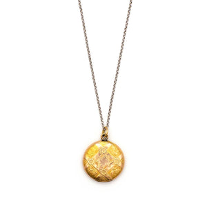 Quilted Floral Locket