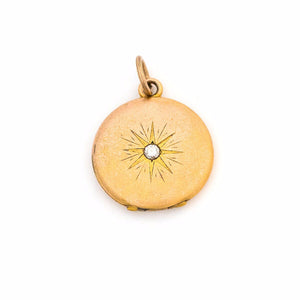 10K Gold Compass Rose Locket