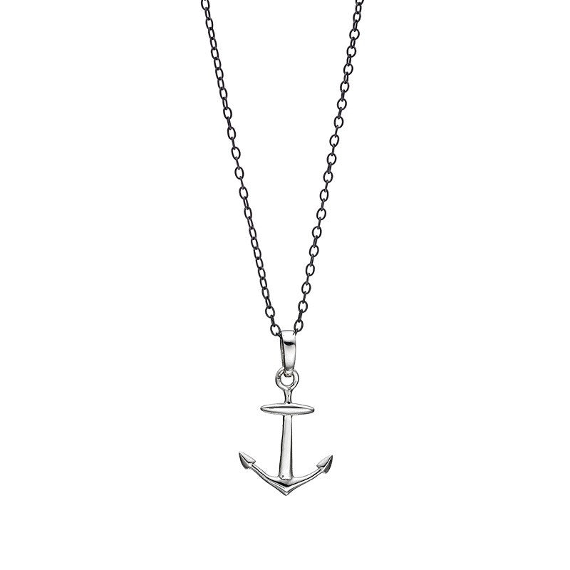White gold on sale anchor charm