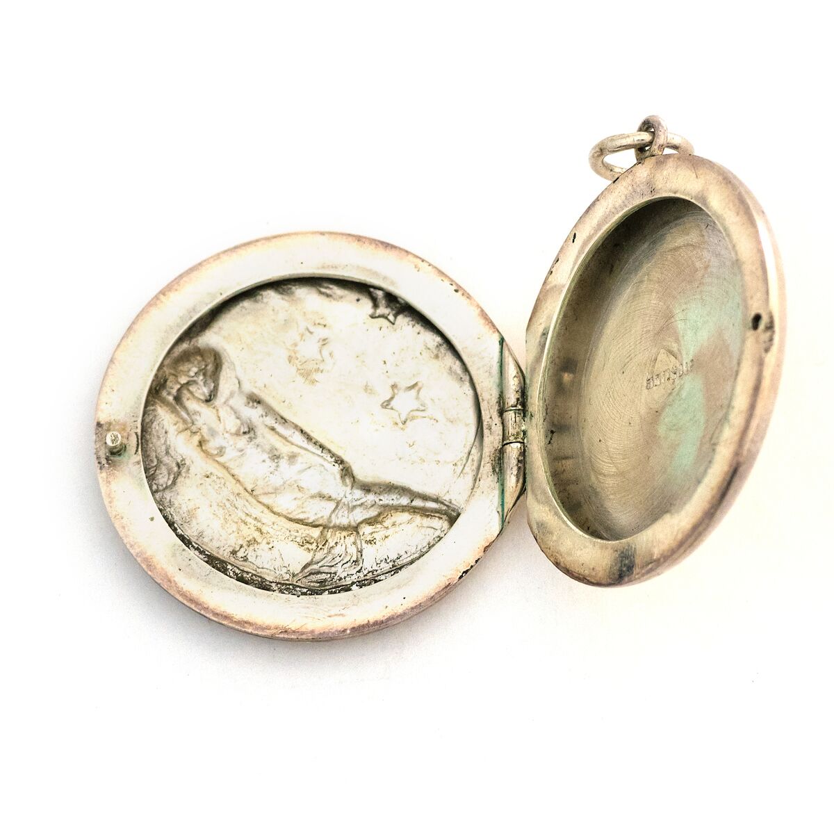 Sterling Lady of the Moon Locket