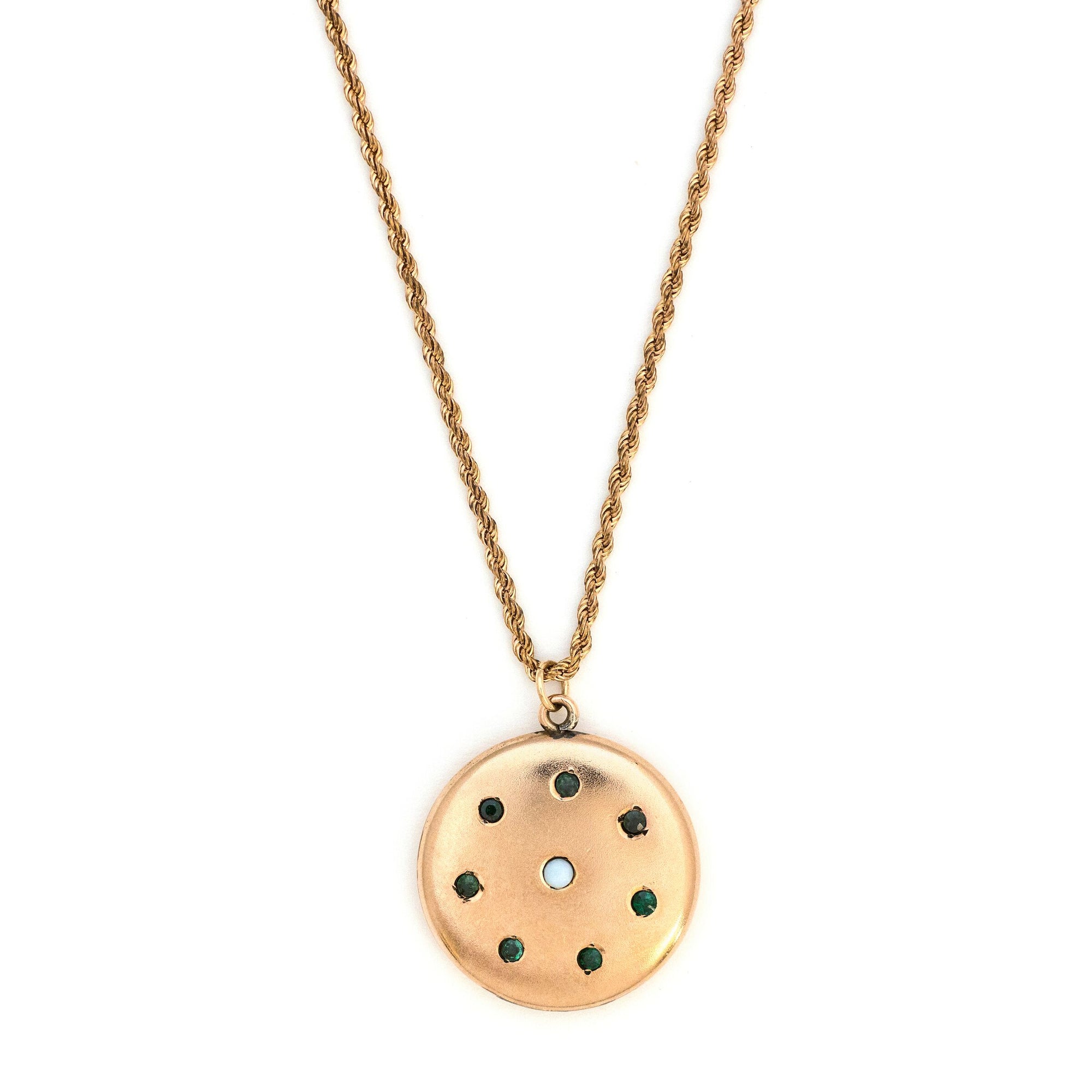 Around the World Opal Locket