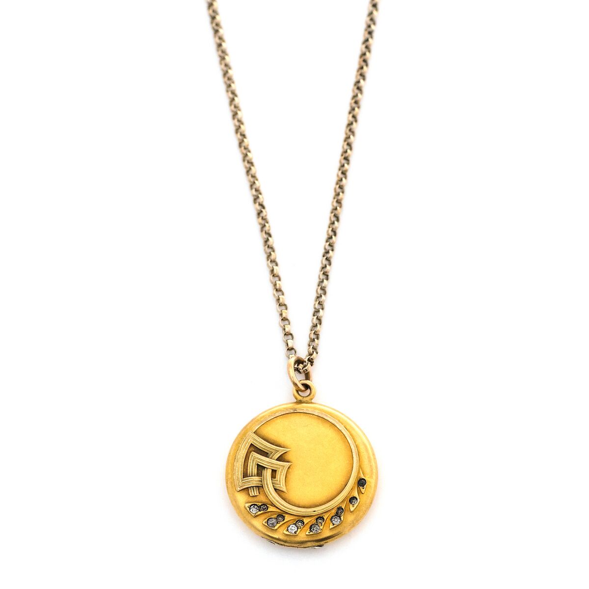 Art Deco Wave Locket