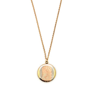 Tri-Metal Striped Locket