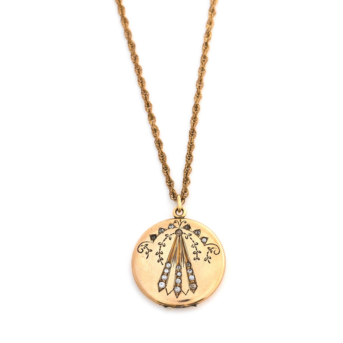 Art Deco Fan Locket