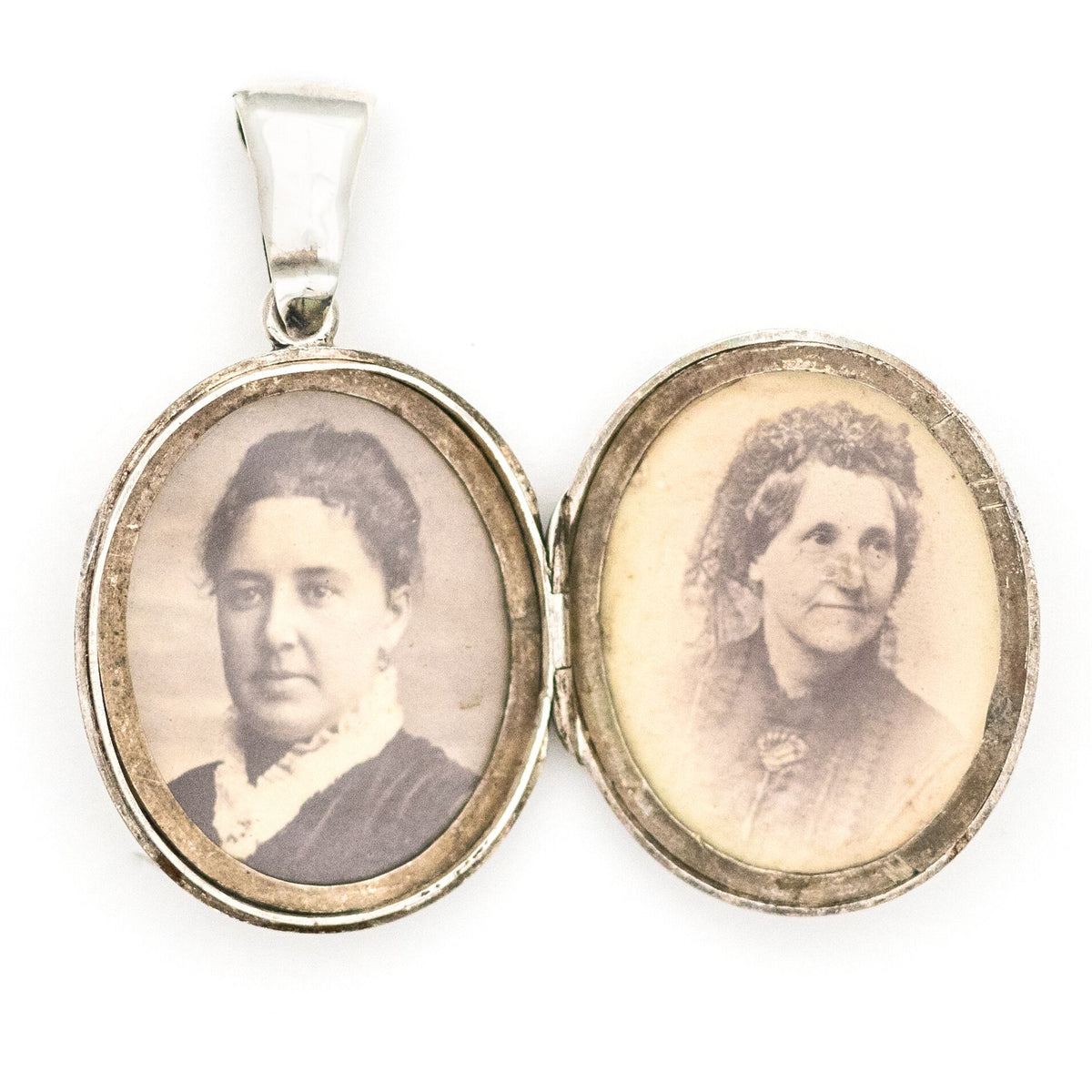 Sterling Silver Floral Collar Locket