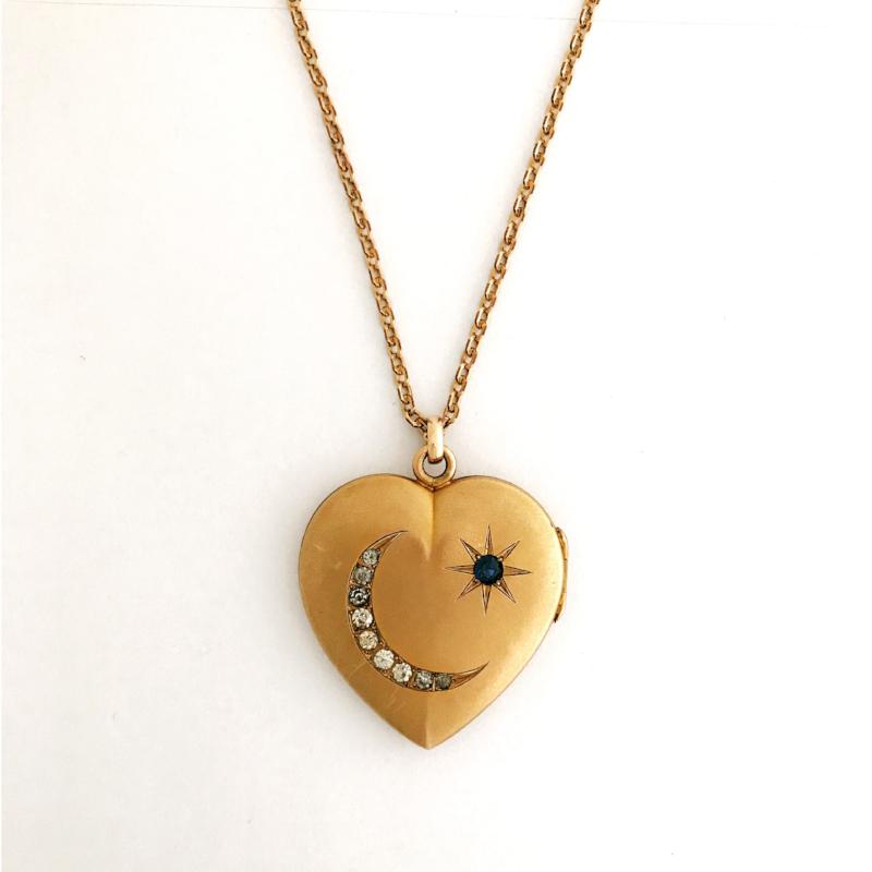 Night Sky Heart Locket